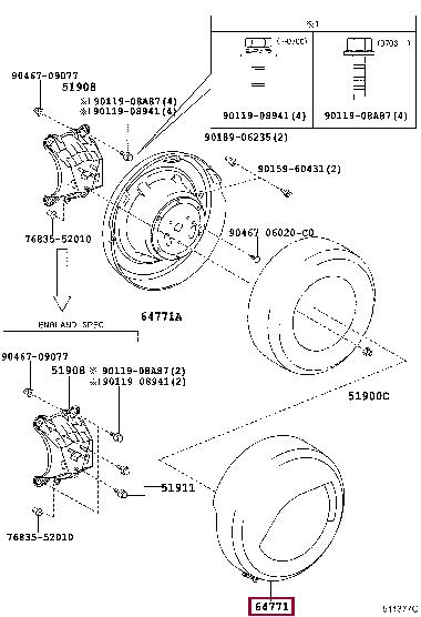 Buy Toyota 64771-42110-B1 at a low price in United Arab Emirates!