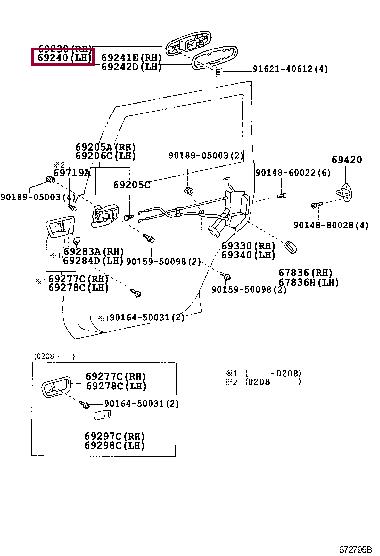 6924060071 Toyota Handle-assist