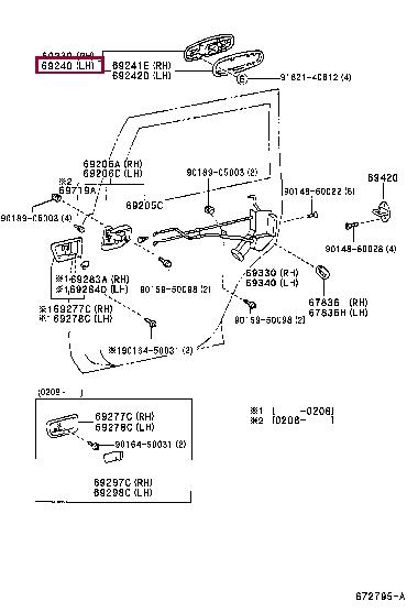 6924060081B0 Toyota Handle-assist