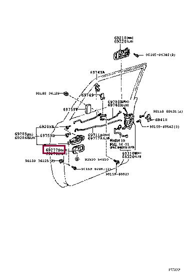 692776001003 Toyota Auto part