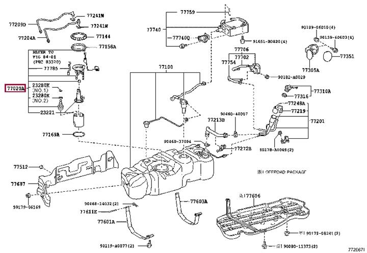 770200C082 Toyota Fuel pump