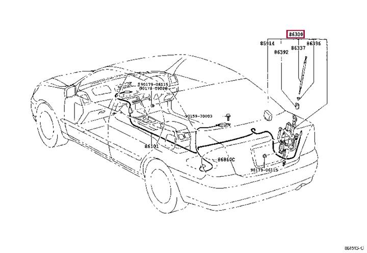 8630033230 Toyota Antenna