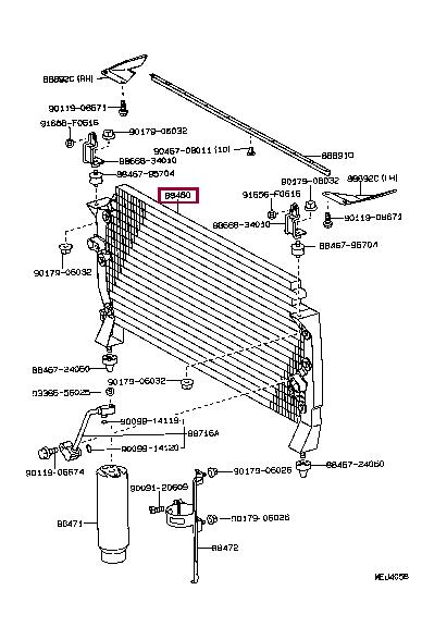 8846034020 Toyota AC Condenser