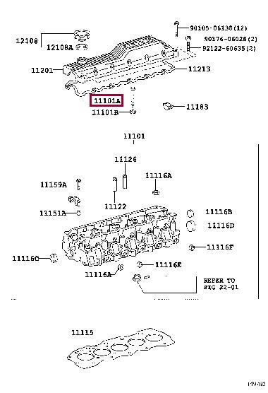 Toyota 90910-02096 Cylinder head bolt (cylinder head) 9091002096