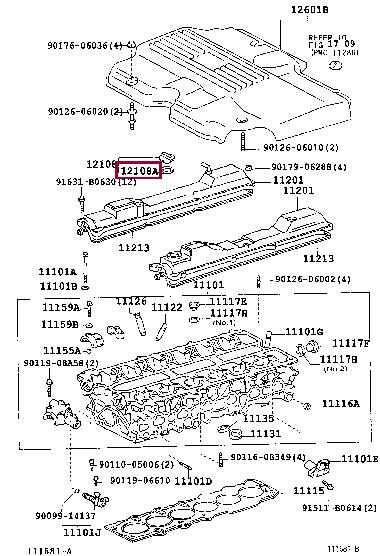 1219520020 Toyota Oil filler cap gasket