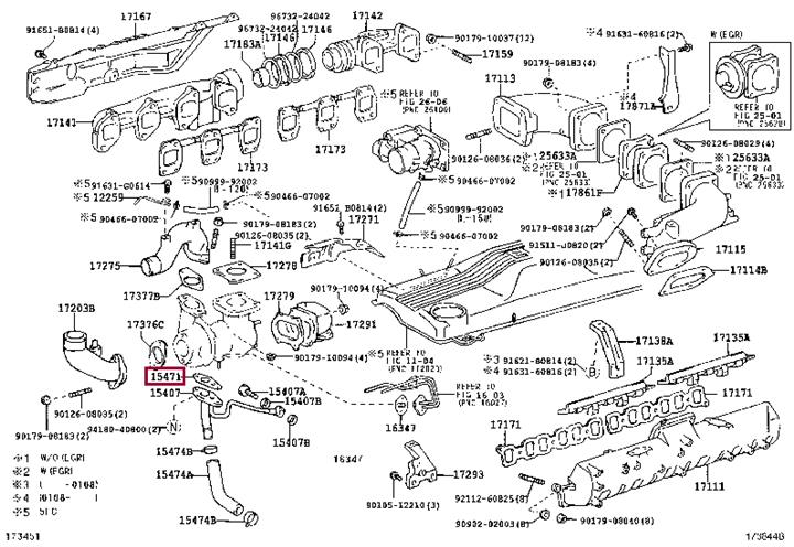 1547117010 Toyota Gasket