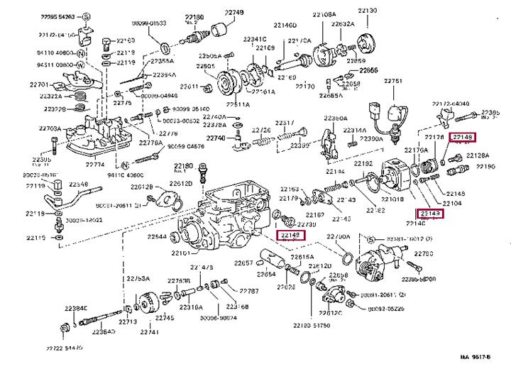2214954010 Toyota Profiled gasket