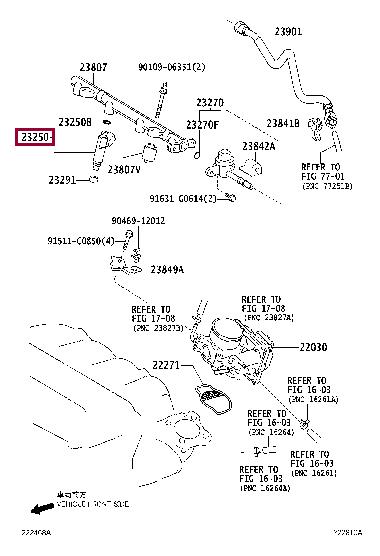 2320928080 Toyota Injector fuel