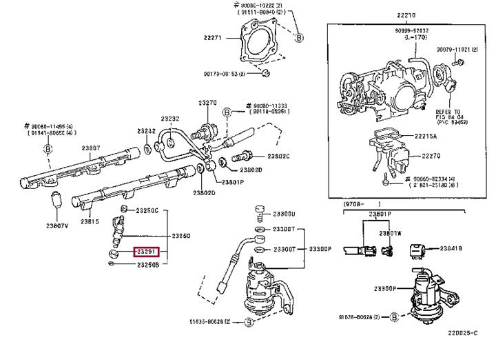 2329120010 Toyota O-ring
