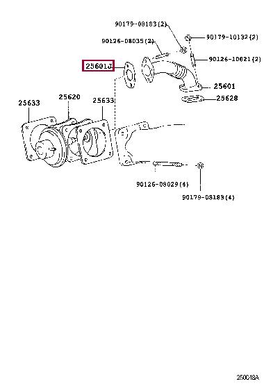 2563417010 Toyota Gasket