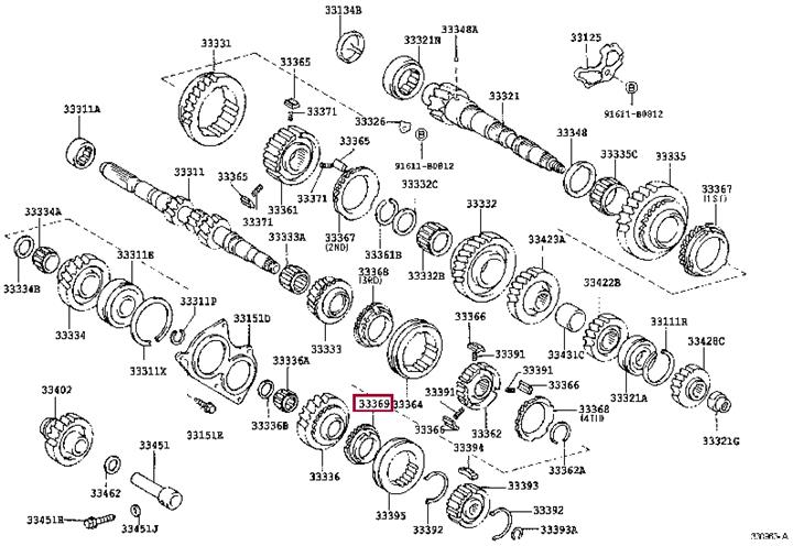 3336928011 Toyota Ring synchronizer