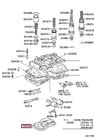 Transmission oil filter Lexus: 3533030020 Toyota Automatic transmission filter