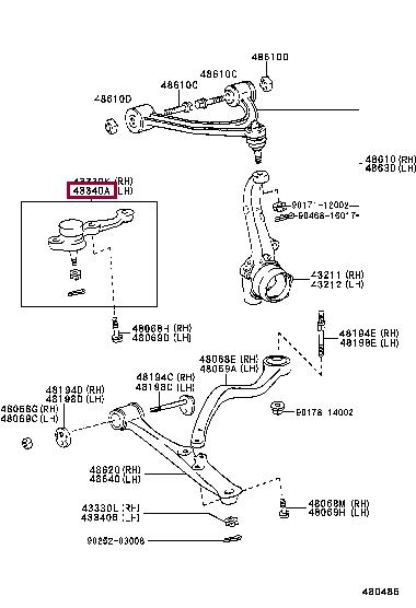 Toyota 43340-39415 Ball joint 4334039415