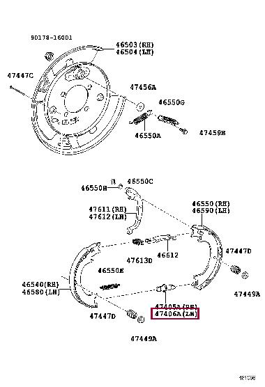 4740660010 Toyota Brake pad fitting kit