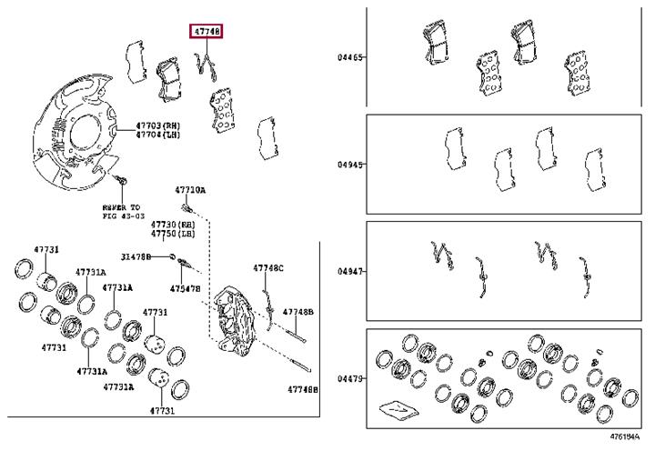 Buy Toyota 47748-60280 at a low price in United Arab Emirates!