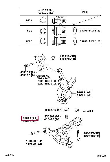 Toyota 48068-59065 Control Arm-/Trailing Arm Bush 4806859065