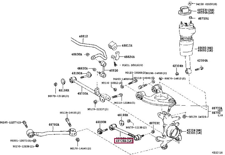 Toyota 48720-50030 Track Control Arm 4872050030 4872050030 Toyota Track Control Arm