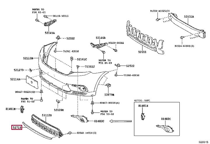 Buy Toyota 52711-48051 at a low price in United Arab Emirates!