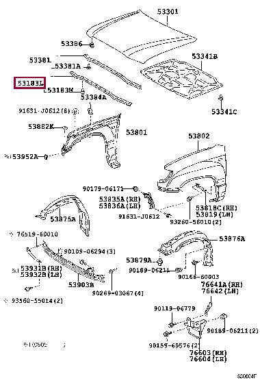 5318360071 Toyota Auto part