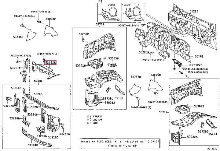 5329260040 Toyota Gasket, water pump
