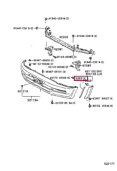 5385142100B0 Toyota Auto part