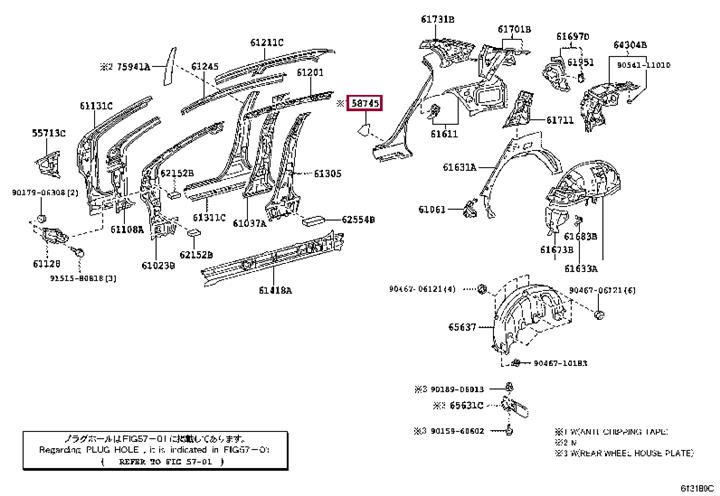 5874112170 Toyota Label