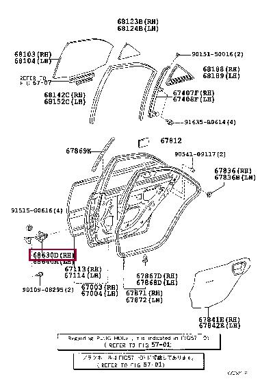 6863033050 Toyota Auto part