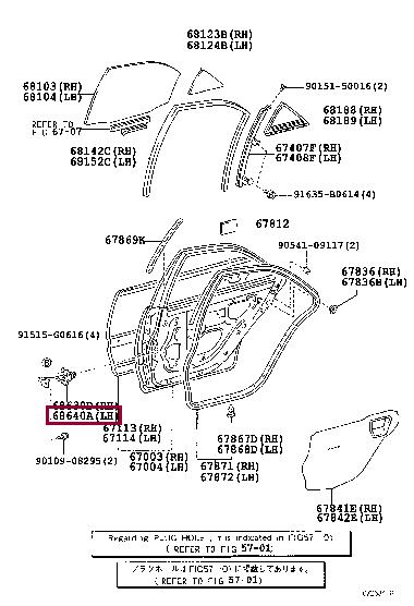 6864033050 Toyota Auto part