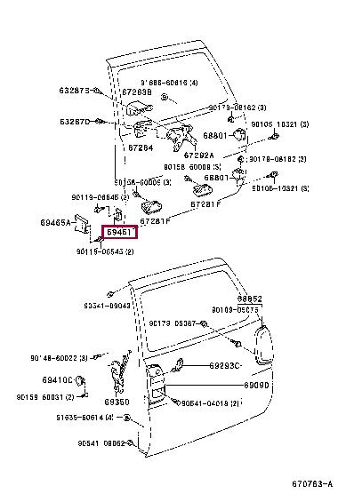 Buy Toyota 69461-42012 at a low price in United Arab Emirates!