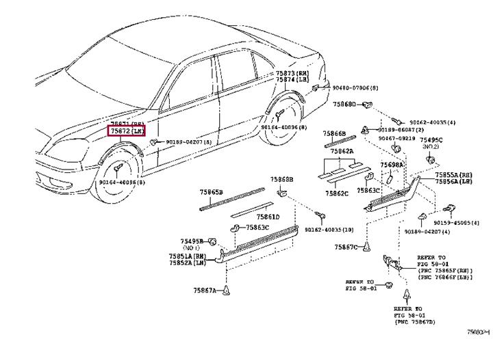 Buy Toyota 7587250040 – good price at EXIST.AE!