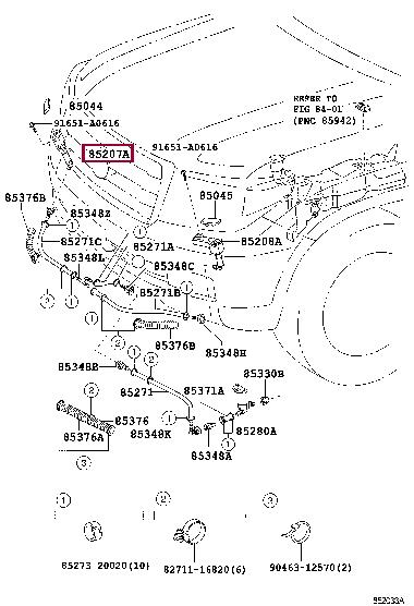 8520760020 Toyota Auto part