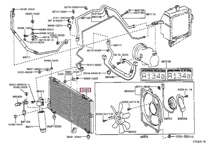8846016340 Toyota AC Condenser