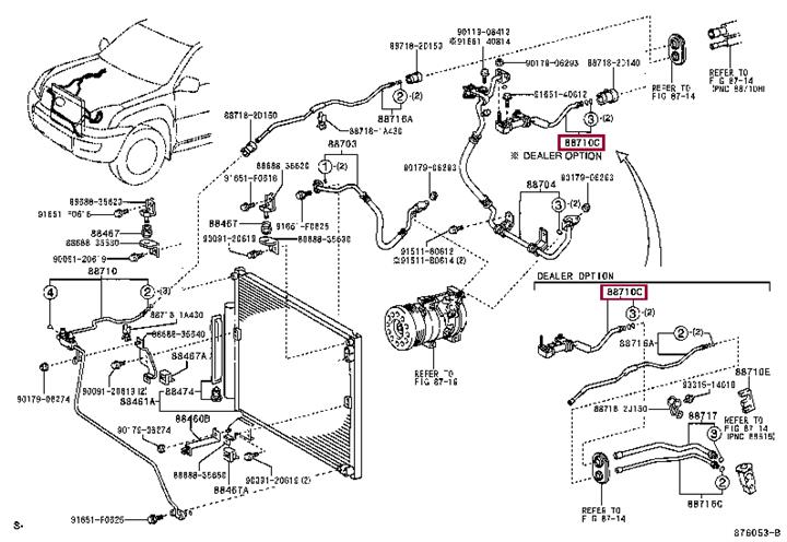8870760180 Toyota Coolant pipe