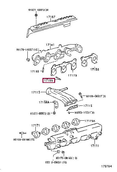 9011610171 Toyota Hairpin