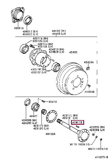 9011610201 Toyota Hairpin