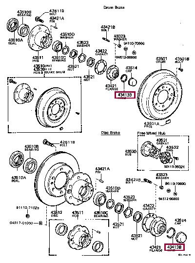 9052031007 Toyota Locking Ring