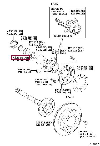Toyota 90520-41019 Locking Ring 9052041019 9052041019 Toyota Locking Ring