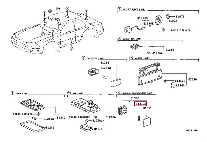 Halogen lamp 12V Toyota 90981-14009