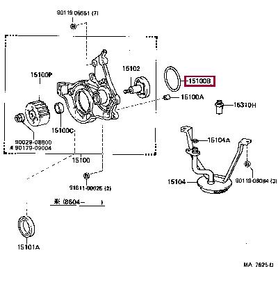 9672124056 Toyota O-ring