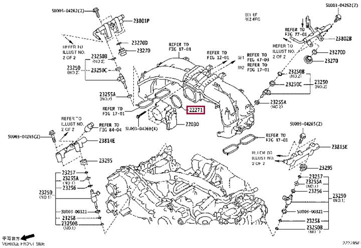 SU00300316 Toyota GASKET THROTTLE BODY