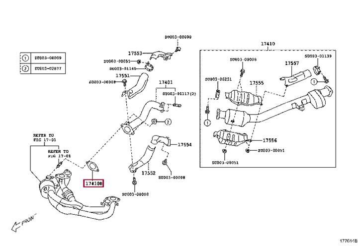 Toyota SU003-01110 GSKT SU00301110