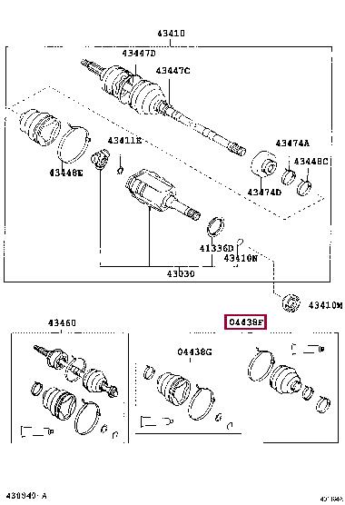 CV joint boot Toyota: 0442705220 Toyota CV Boot
