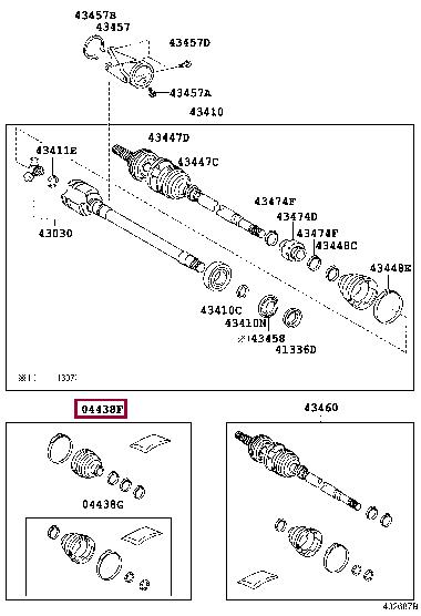 0442706540 Toyota CV Boot