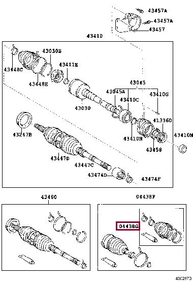 Toyota 04438-21050 Boot 0443821050 0443821050 Toyota Boot