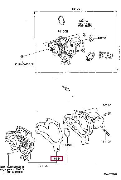 Buy Toyota 16124-88460 at a low price in United Arab Emirates!