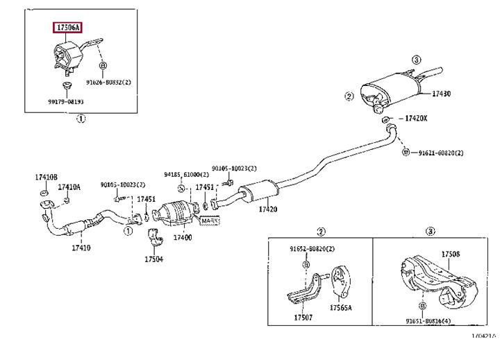 Toyota 17506-16120 Auto part 1750616120 1750616120 Toyota Auto part