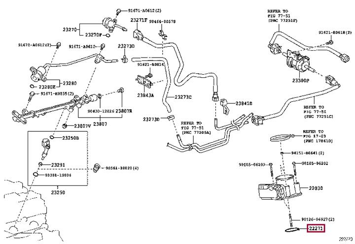 222710C021 Toyota Gasket