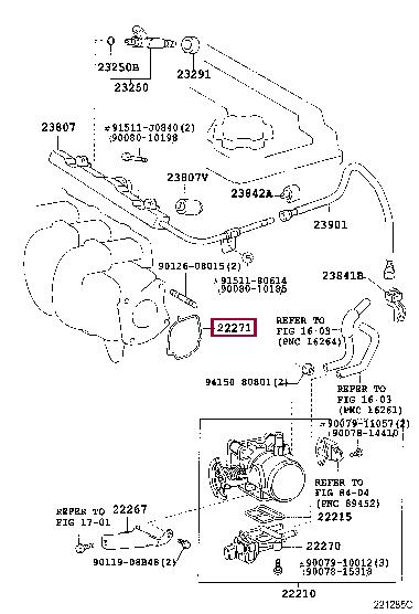 Toyota 222710D030 GASKET THROTTLE BODY 222710D030 222710D030 Toyota GASKET THROTTLE BODY