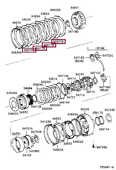 3463360010 Toyota Friction disc