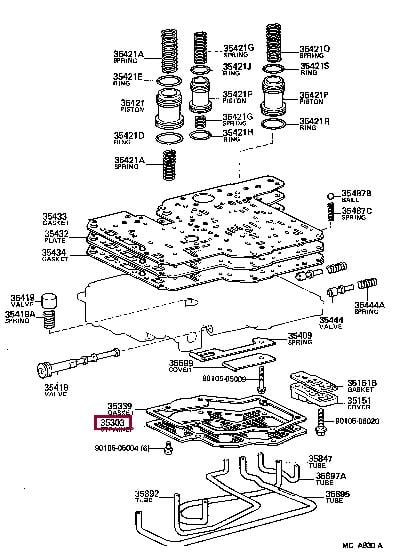 Transmission filter Suzuki: 3530330060 Toyota Automatic transmission filter